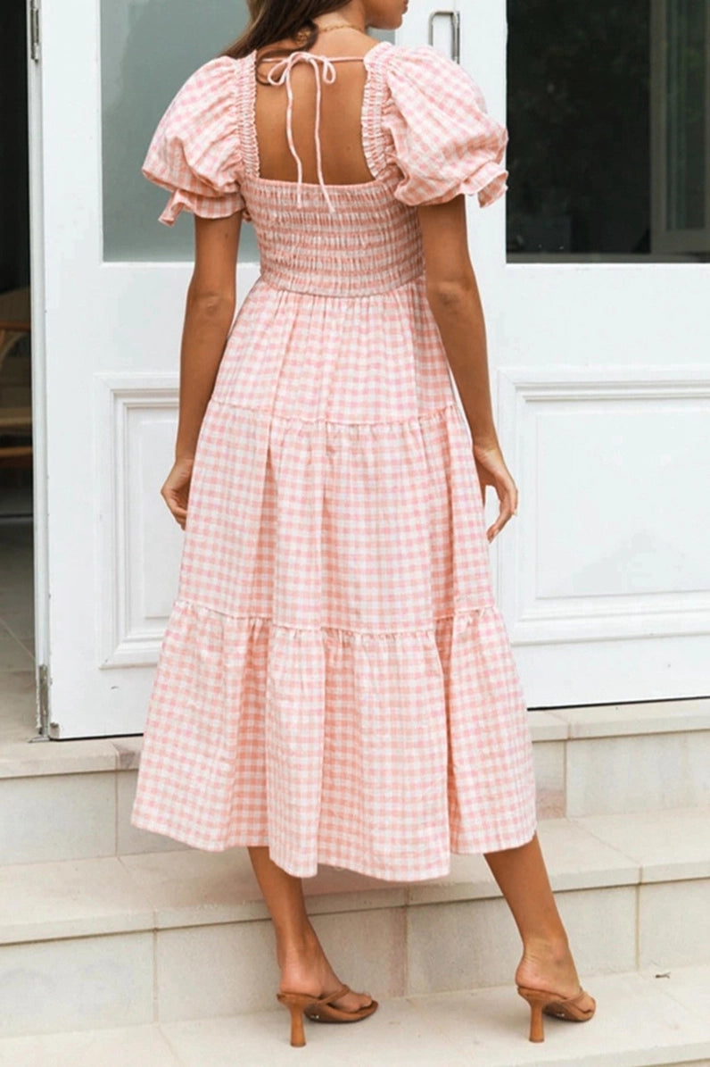 Pink Gingham Dress *PREORDER*