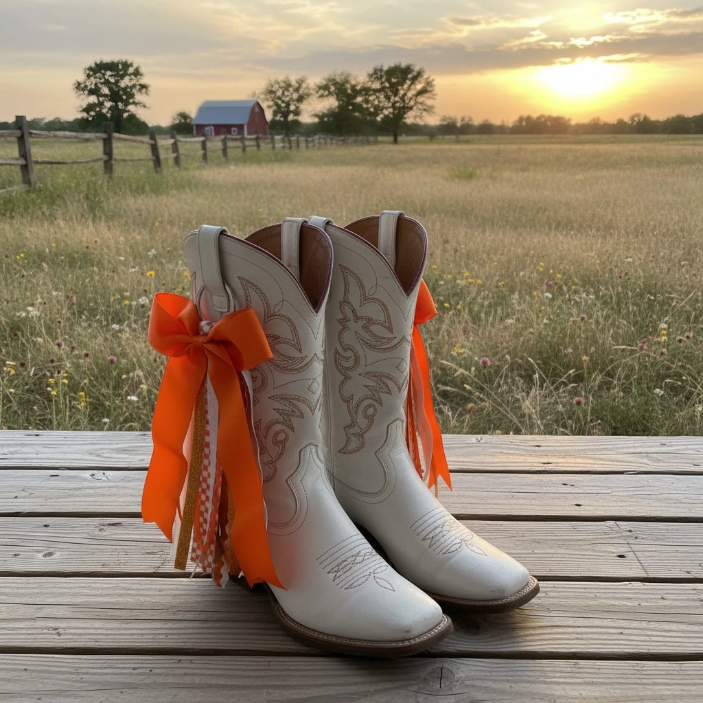 Spirit Boot Ribbons - Orange *PREORDER*