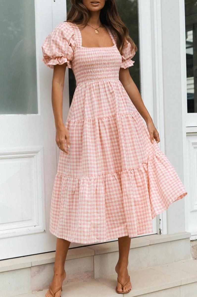 Pink Gingham Dress *PREORDER*