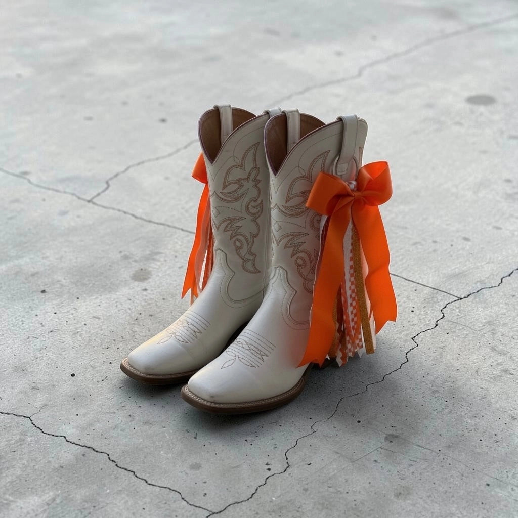 Spirit Boot Ribbons - Orange *PREORDER*